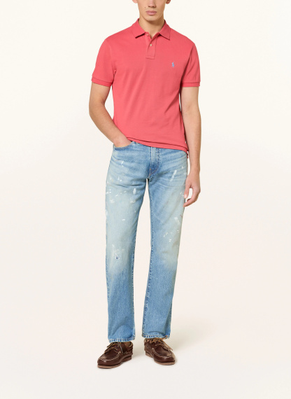 POLO RALPH LAUREN Piqué-Poloshirt Custom Slim Fit – HELLROT