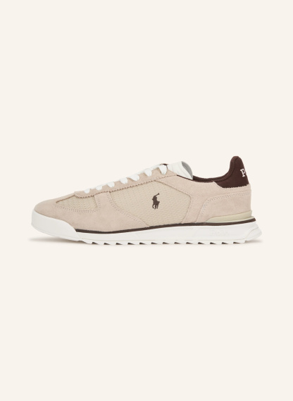 POLO RALPH LAUREN Sneaker – BEIGE / DUNKELBRAUN / WEISS