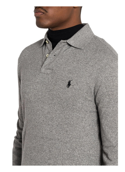 POLO RALPH LAUREN Piqué-Poloshirt Slim Fit – GRAU