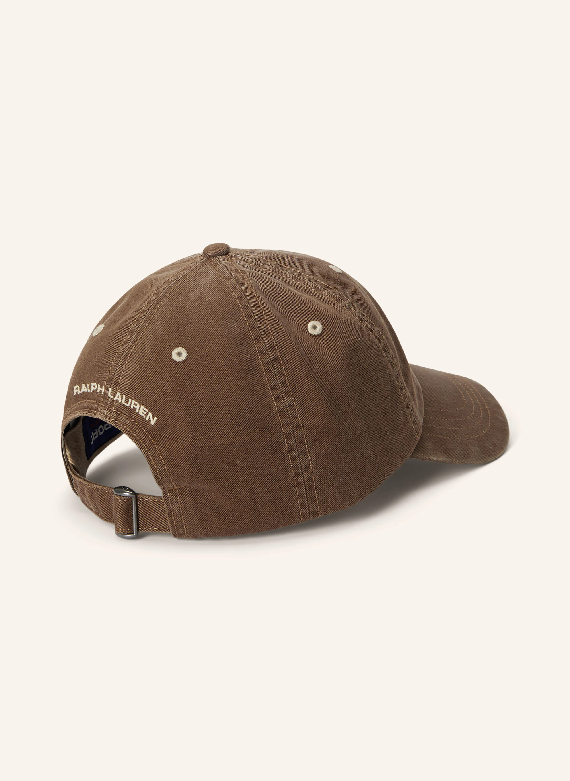 POLO RALPH LAUREN Cap – DUNKELBRAUN / ECRU / DUNKELROT