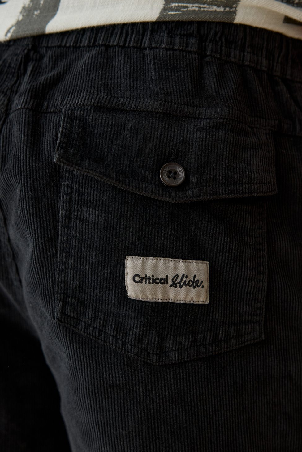 The Critical Slide Society All Day Corduroy Short - Washed Black