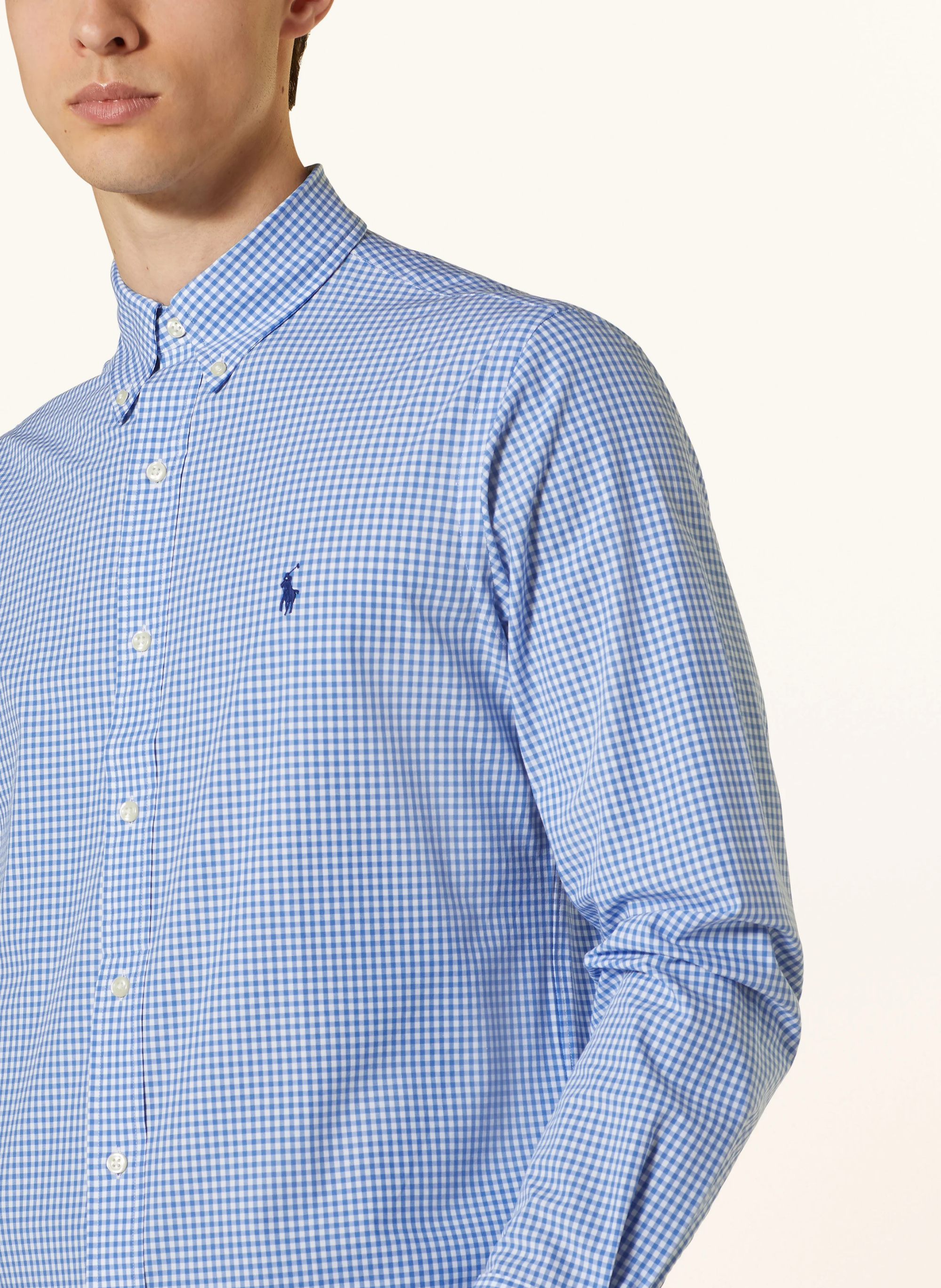 POLO RALPH LAUREN Hemd Custom Fit – BLAU / WEISS (1)