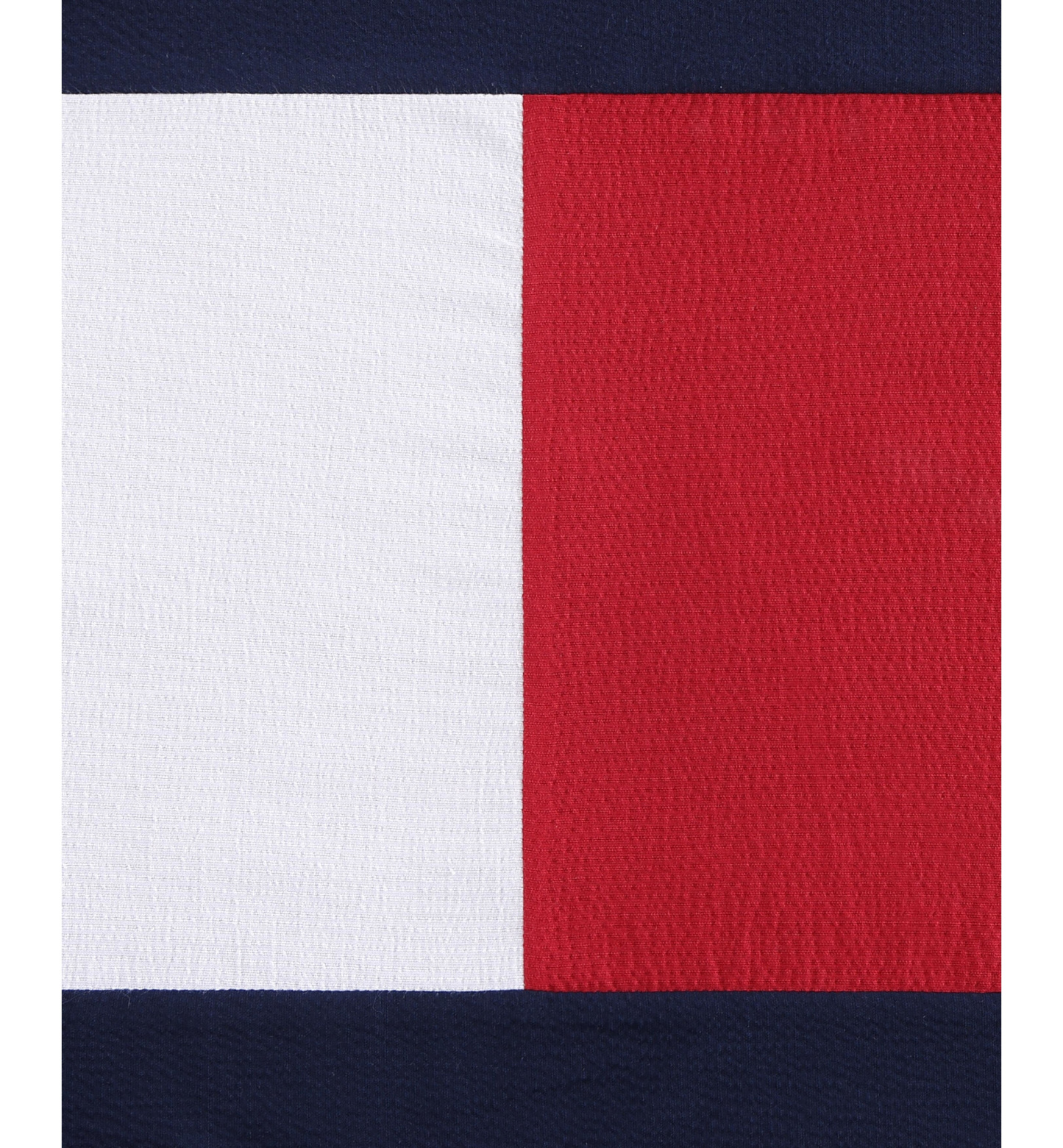 Tommy Hilfiger Flag Seersucker Square Pillow, 20" X 20" - Blue/Red/White