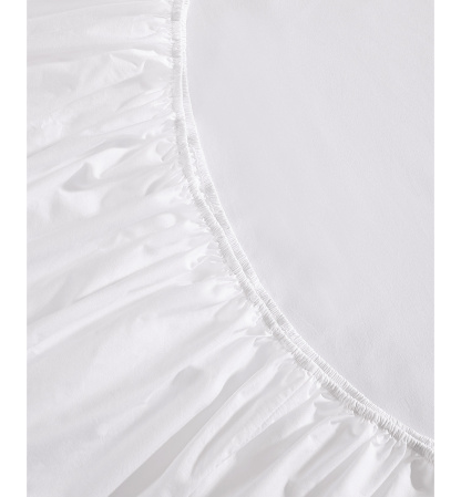 Tommy Hilfiger Solid 200-Thread Count Cotton Percale Sheet Set - White