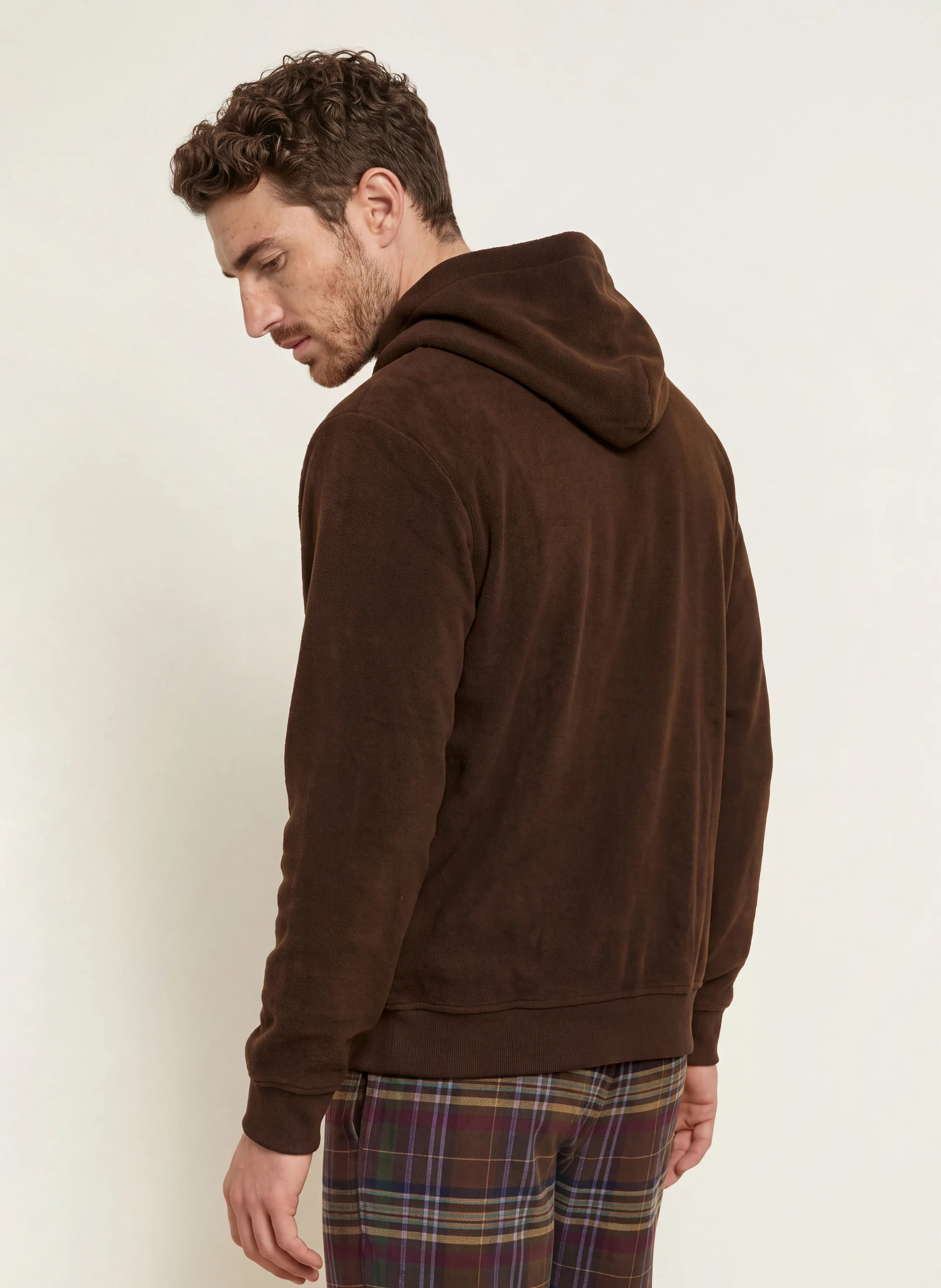 POLO RALPH LAUREN Lounge-Hoodie aus Fleece – DUNKELBRAUN