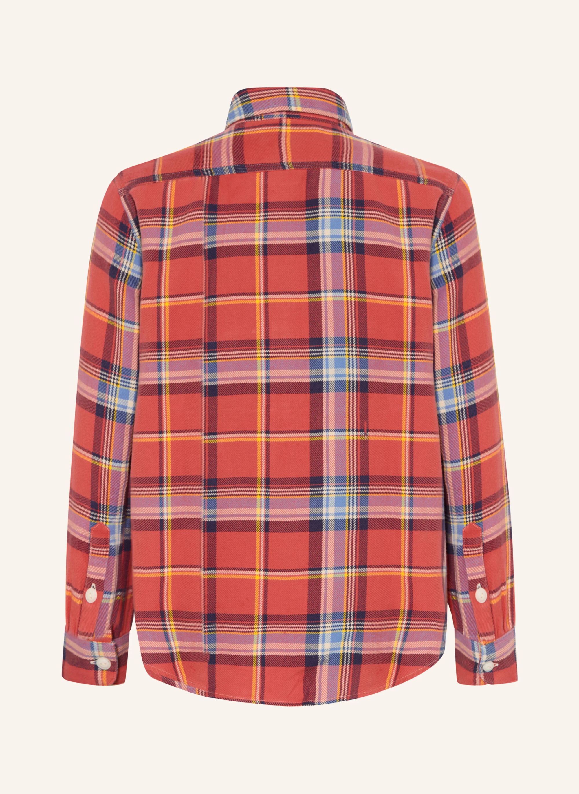 POLO RALPH LAUREN Flanellhemd – ROT / BLAU / WEISS