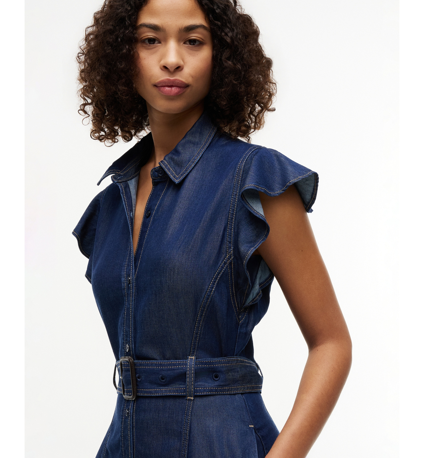 Tommy Hilfiger Women's Collar Short-Sleeve Midi Dress - Leny