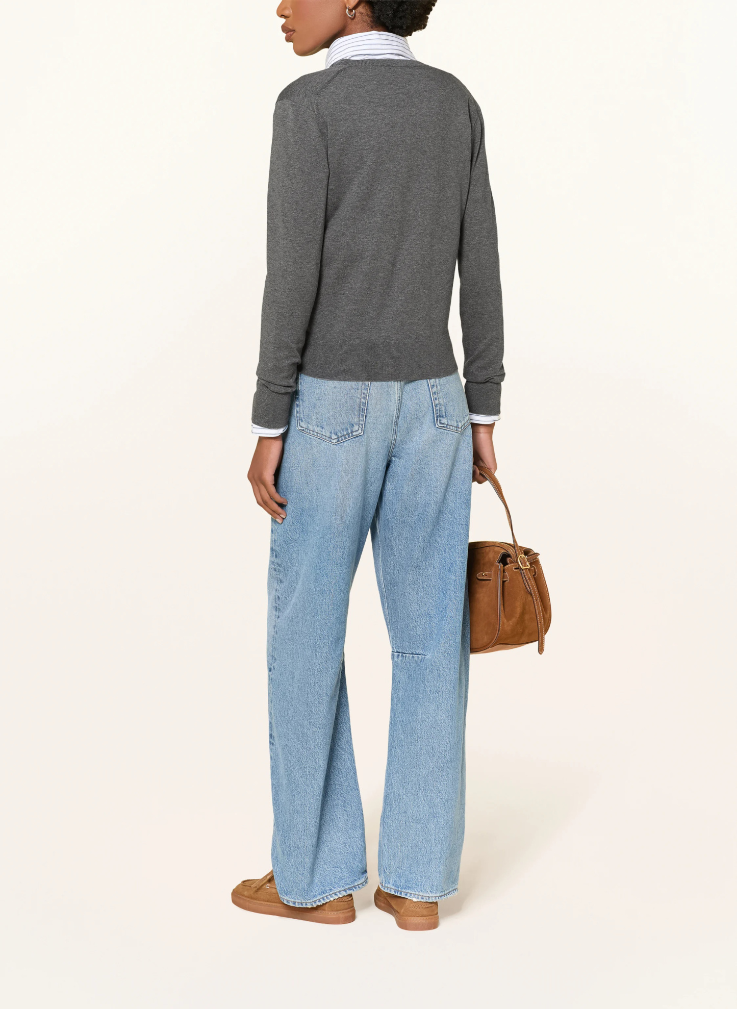 POLO RALPH LAUREN Strickjacke – GRAU