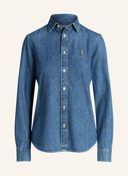 POLO RALPH LAUREN Hemdbluse in Jeansoptik – BLAU