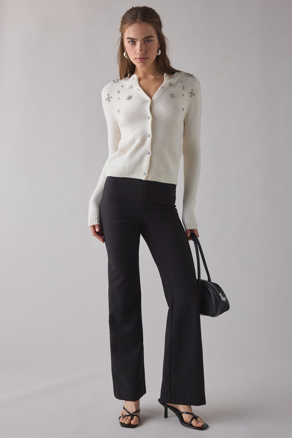 Kimchi Blue Rachel Embellished Cardigan - Ivory