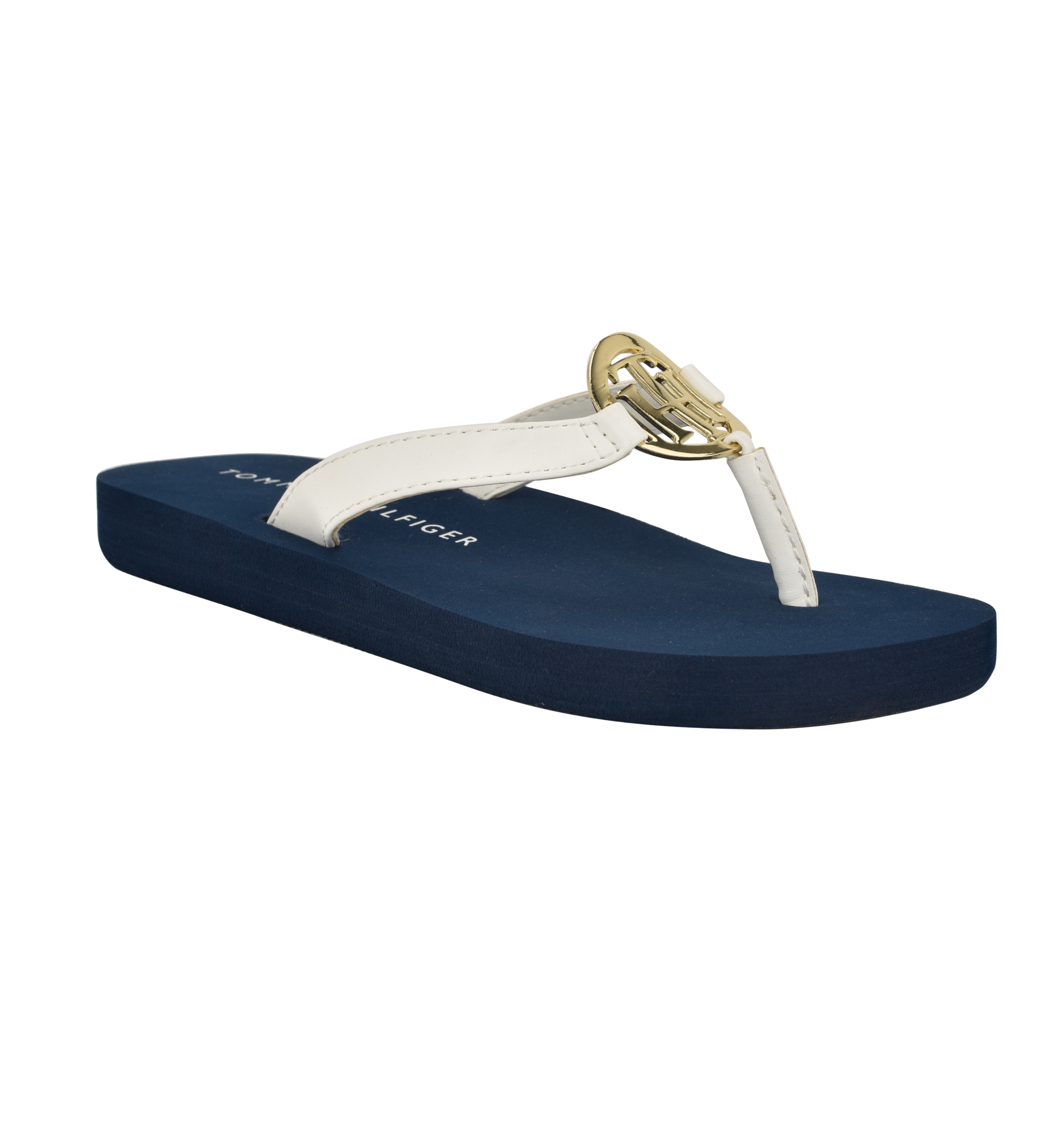 Tommy Hilfiger Women's Crelina Logo Flip Flop Sandals - White