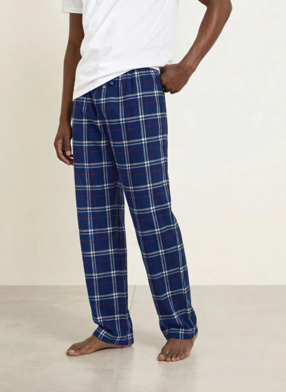 POLO RALPH LAUREN Lounge-Hose aus Flanell – DUNKELBLAU / DUNKELROT / WEISS