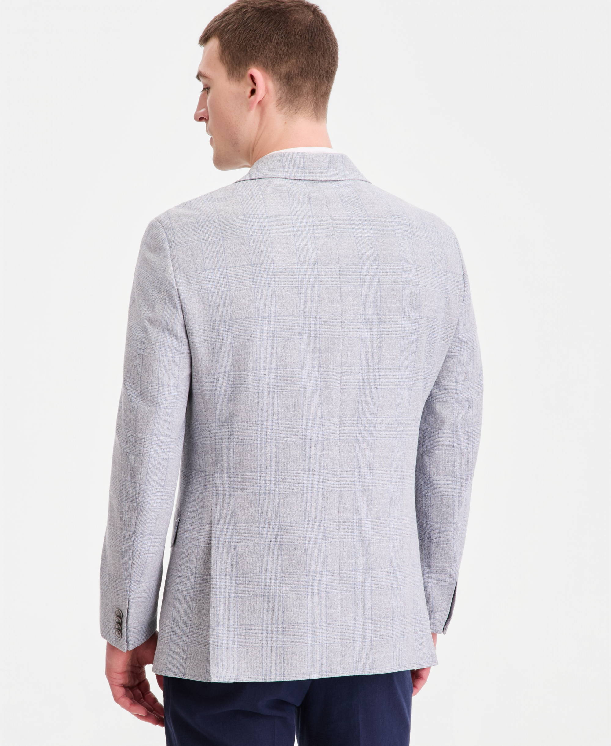 Tommy Hilfiger Men's Modern-Fit Patterned Blazer - Blue Grey