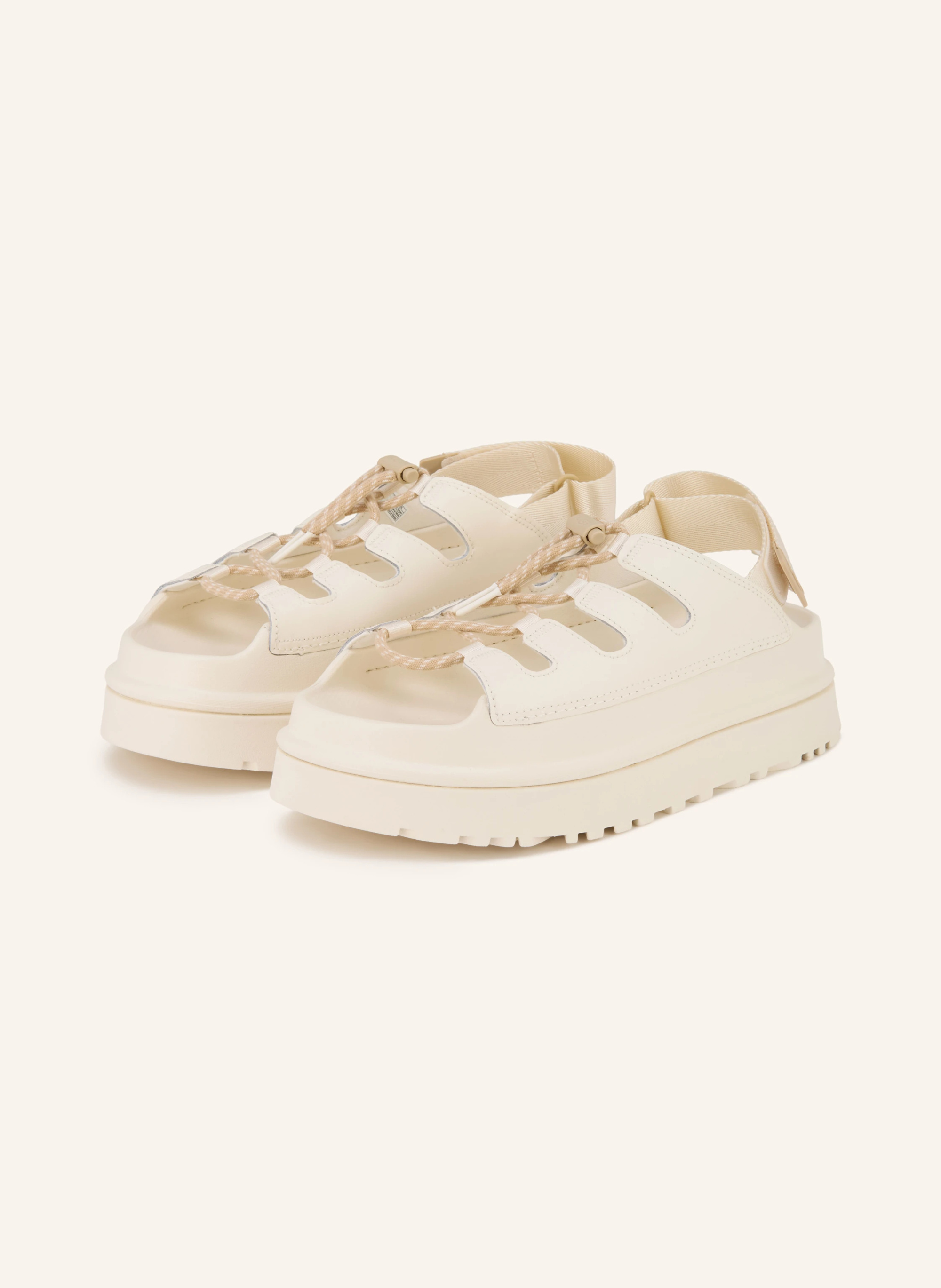 UGG Plateau-Sandalen GOLDENGLOW TOGGLE – WEISS