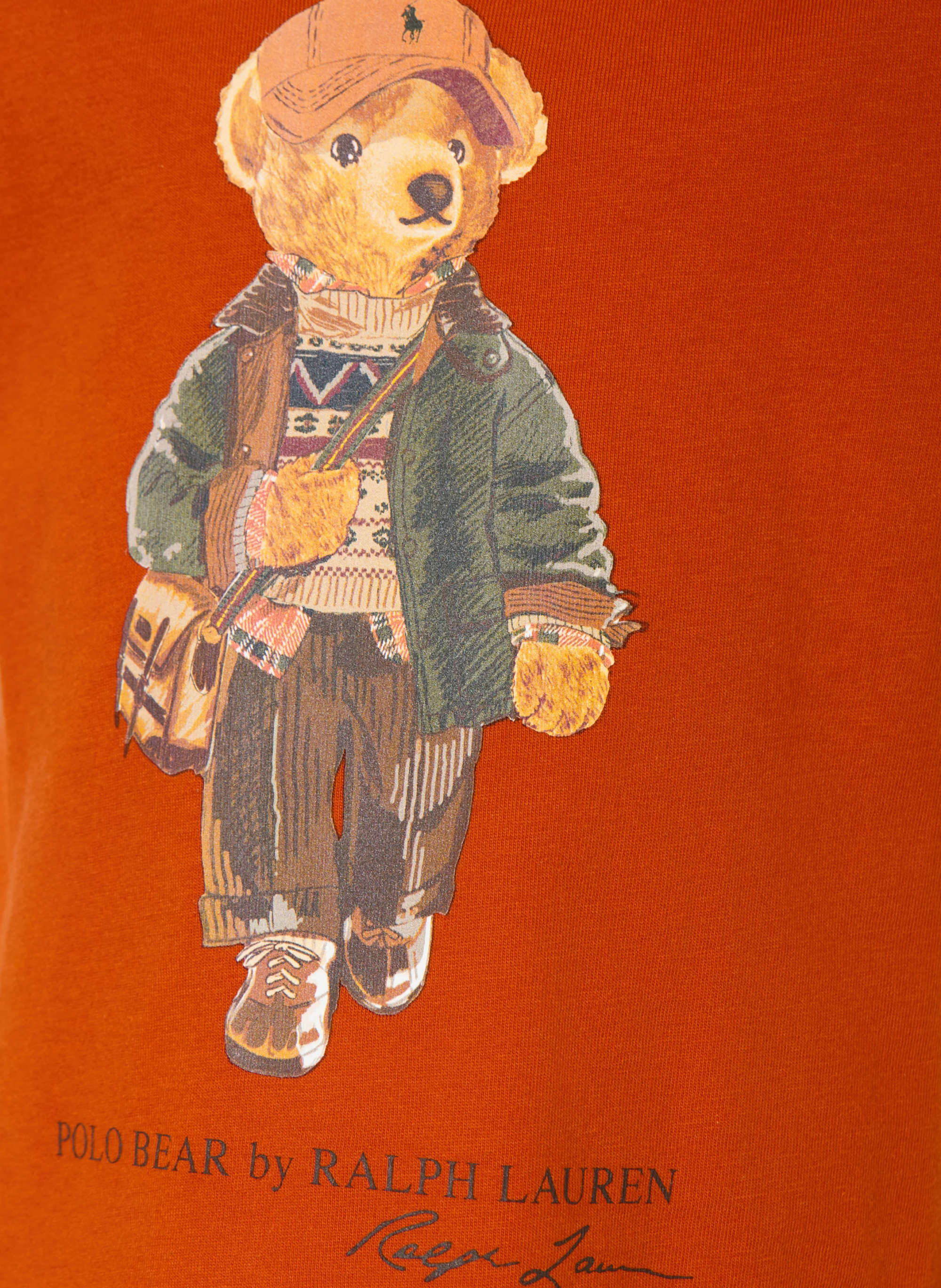 POLO RALPH LAUREN T-Shirt – DUNKELORANGE / HELLBRAUN / DUNKELGRÜN