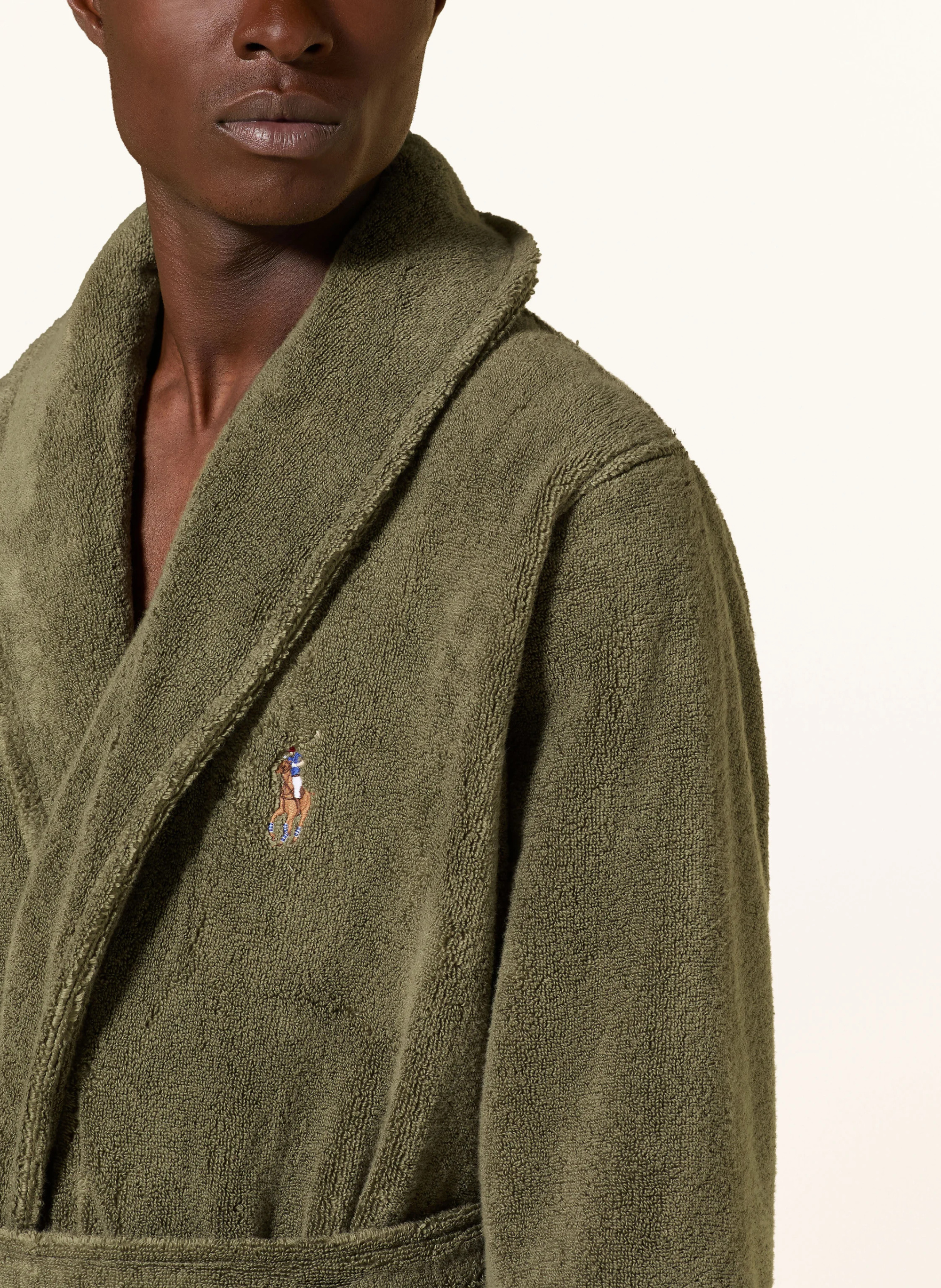 POLO RALPH LAUREN Herren-Bademantel – OLIV