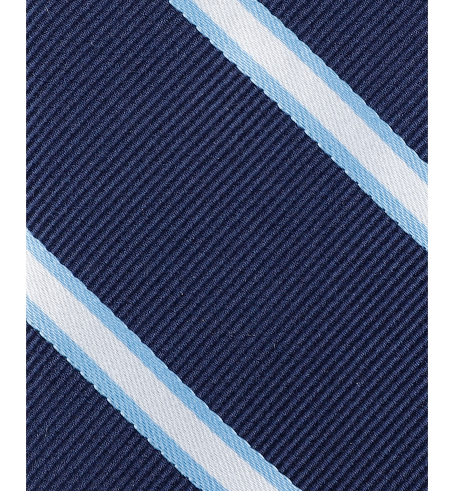 Tommy Hilfiger Boys Striped Pre-Tied Zipper Tie - Navy Blue