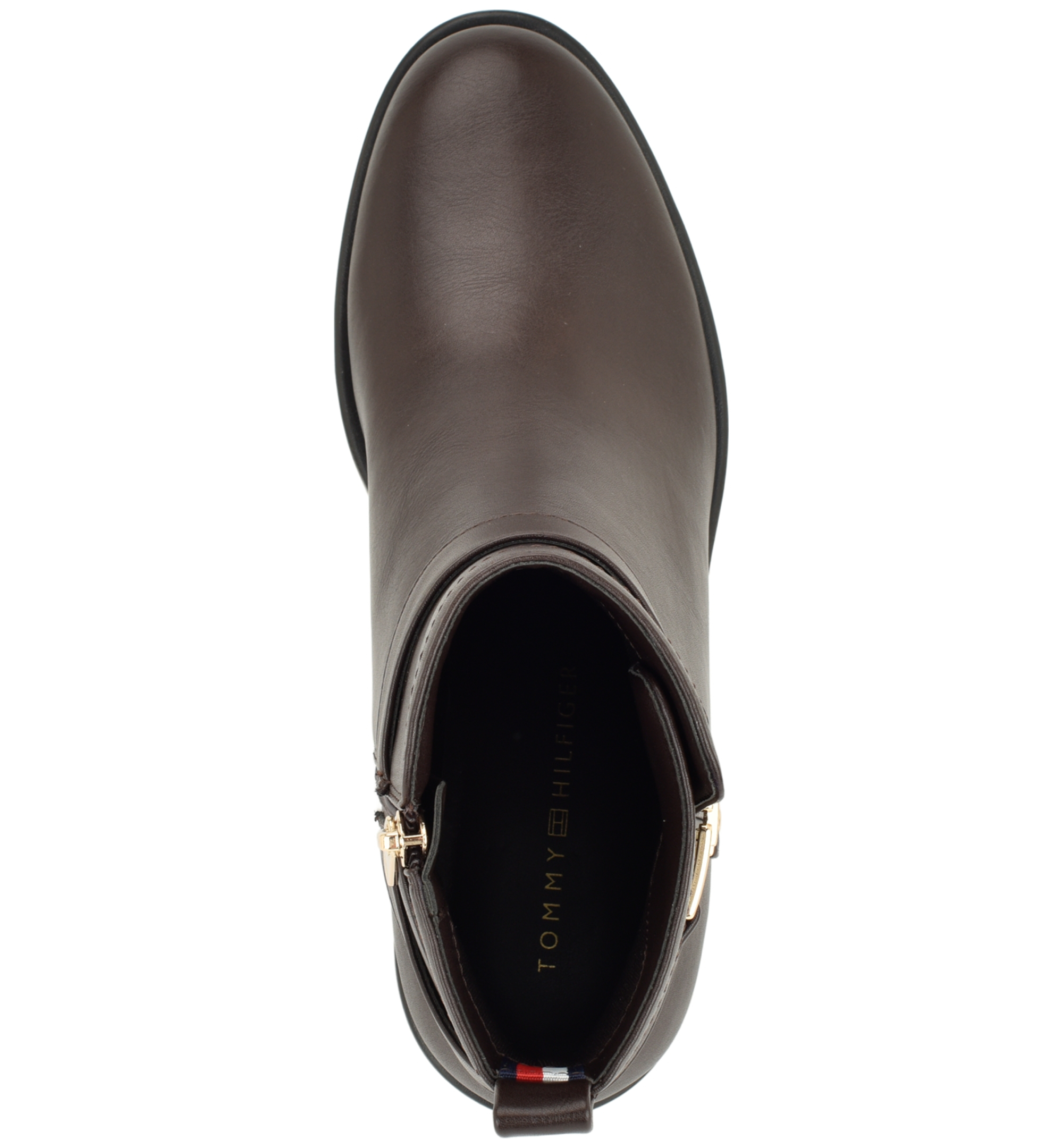 Tommy Hilfiger Women's Idala Ornamented Side Zip Booties - Dark Brown