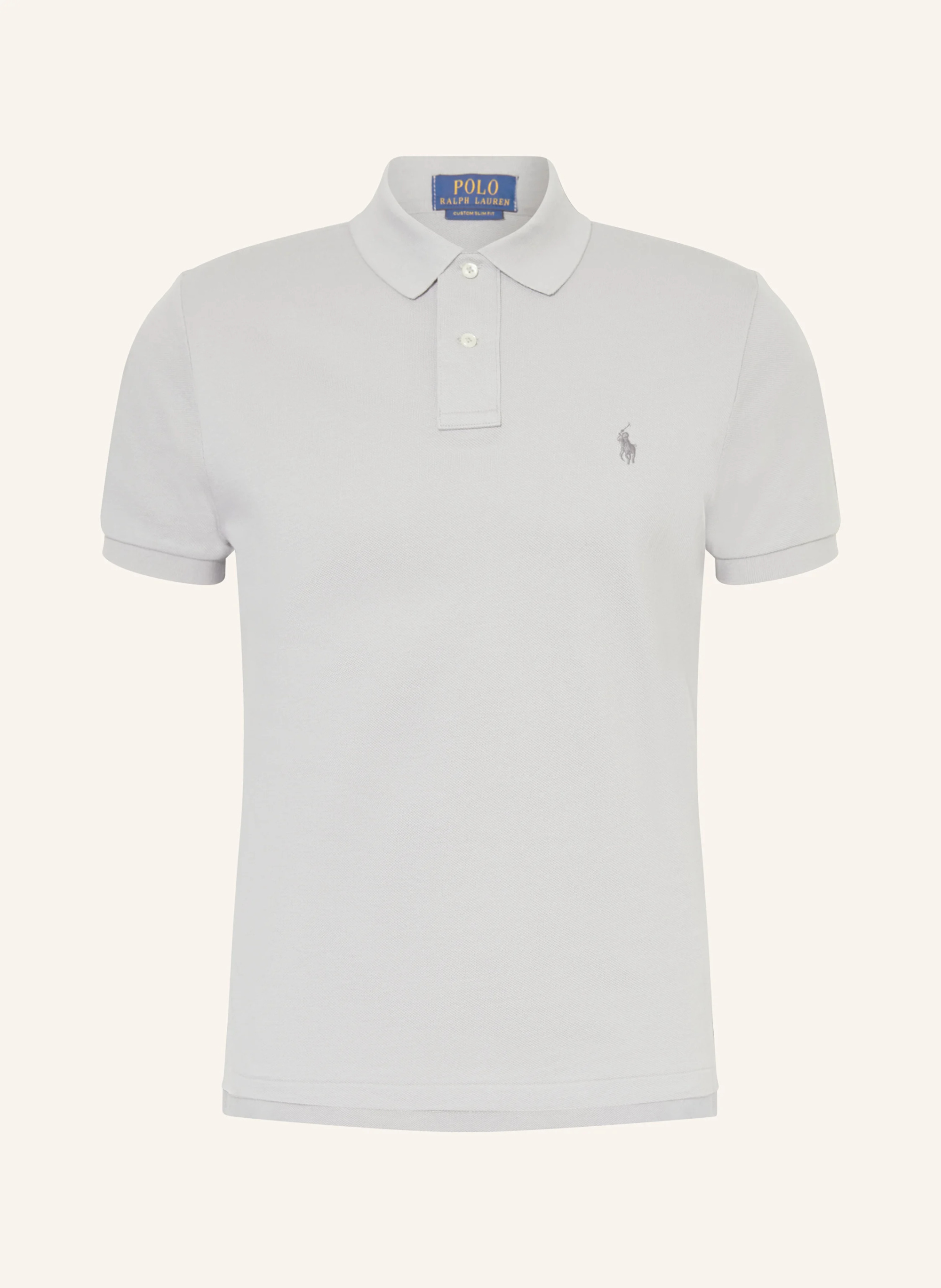 POLO RALPH LAUREN Piqué-Poloshirt Custom Slim Fit – HELLGRAU (2)