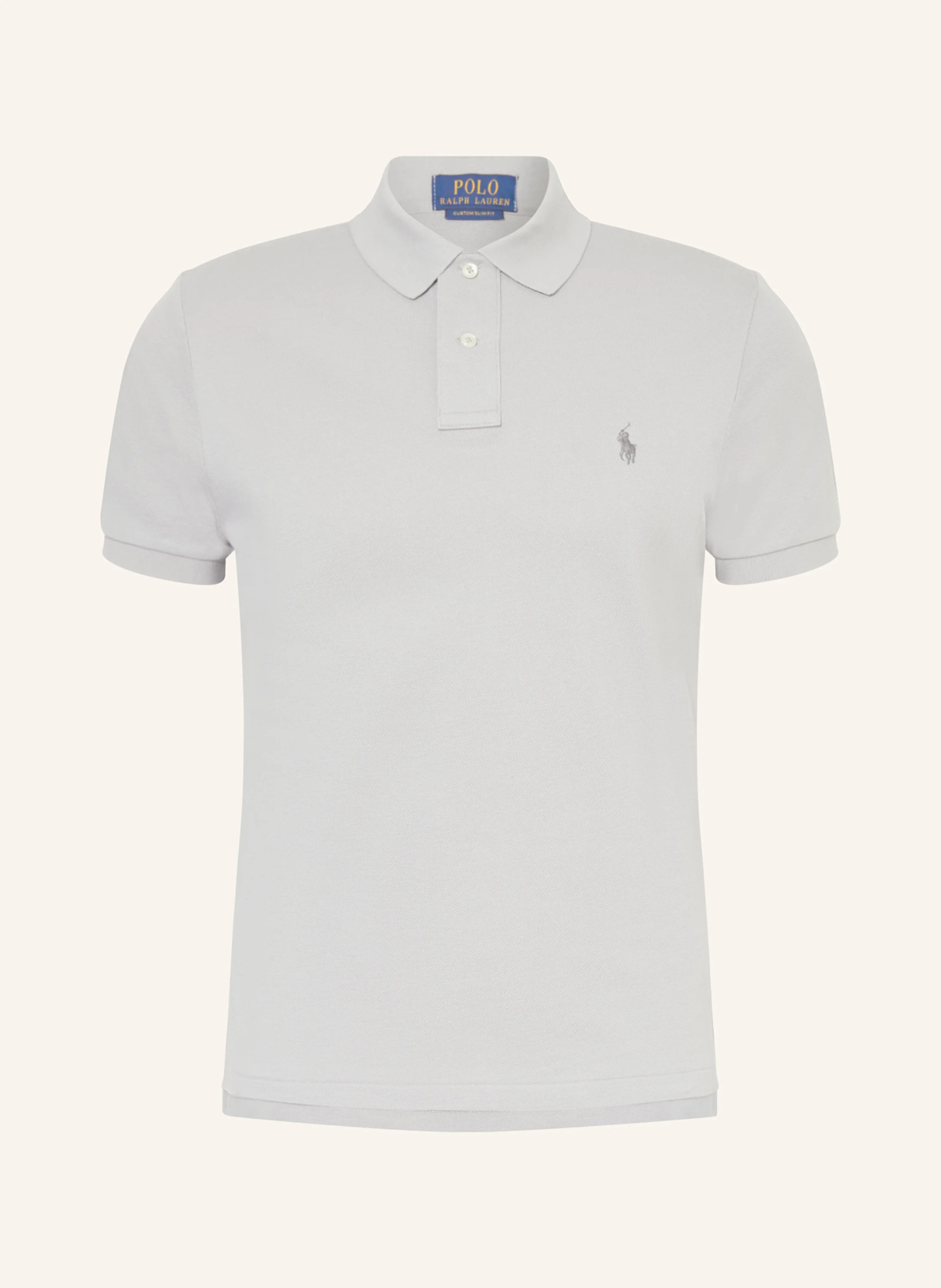 POLO RALPH LAUREN Piqué-Poloshirt Custom Slim Fit – HELLGRAU (2)