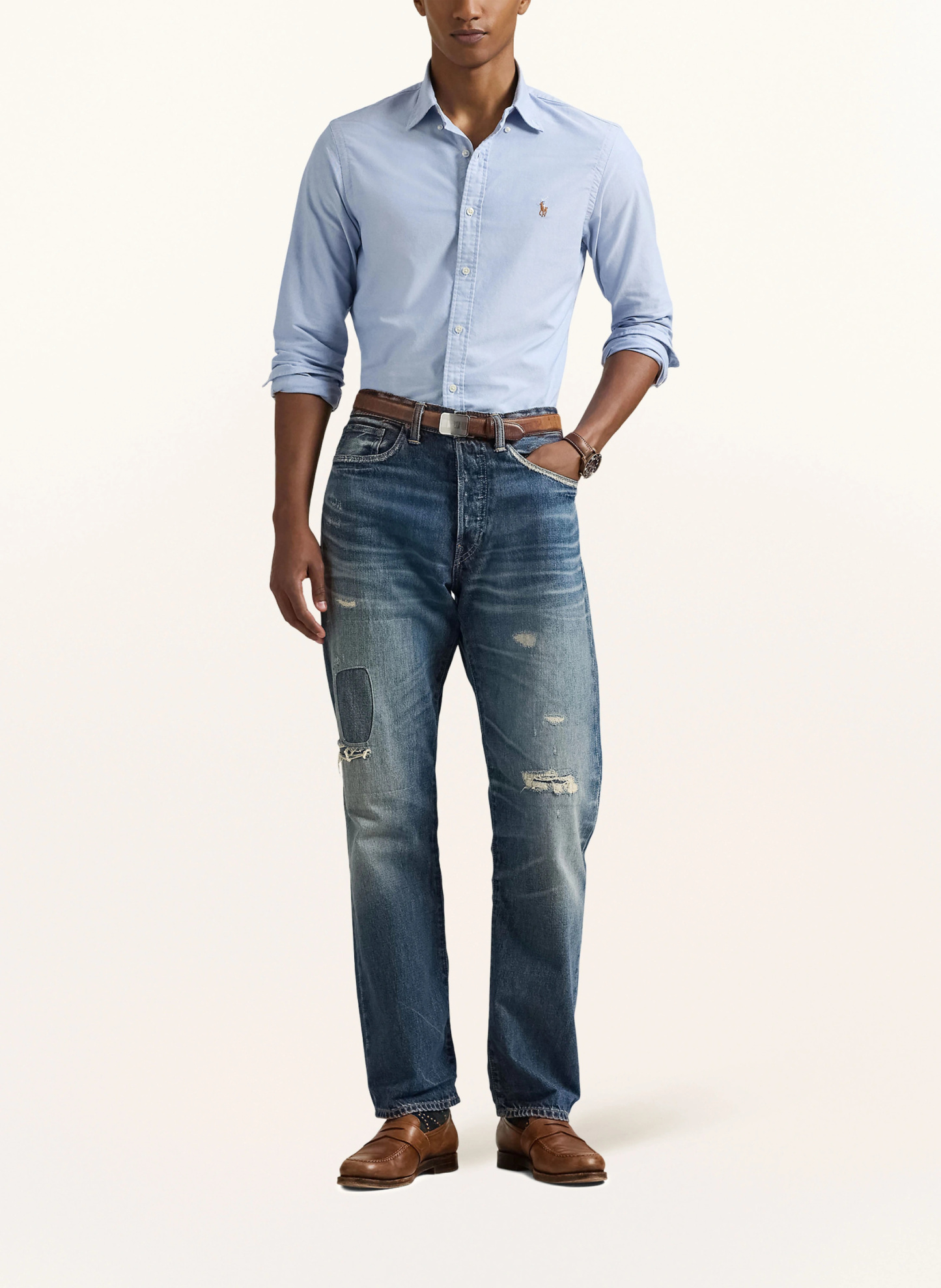 POLO RALPH LAUREN Oxfordhemd Slim Fit – HELLBLAU