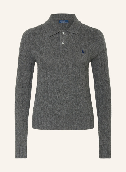 POLO RALPH LAUREN Strick-Poloshirt – GRAU
