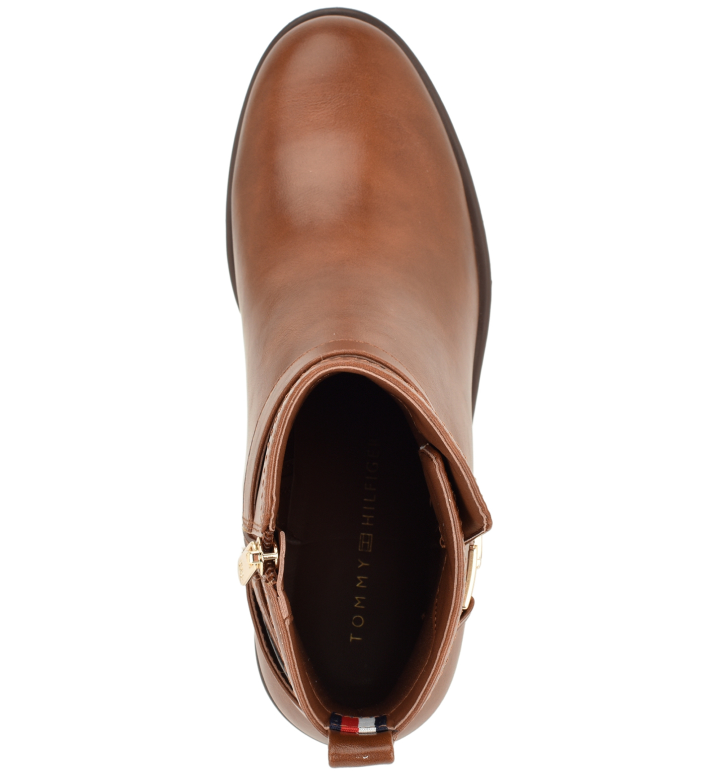 Tommy Hilfiger Women's Idala Ornamented Side Zip Booties - Medium Brown