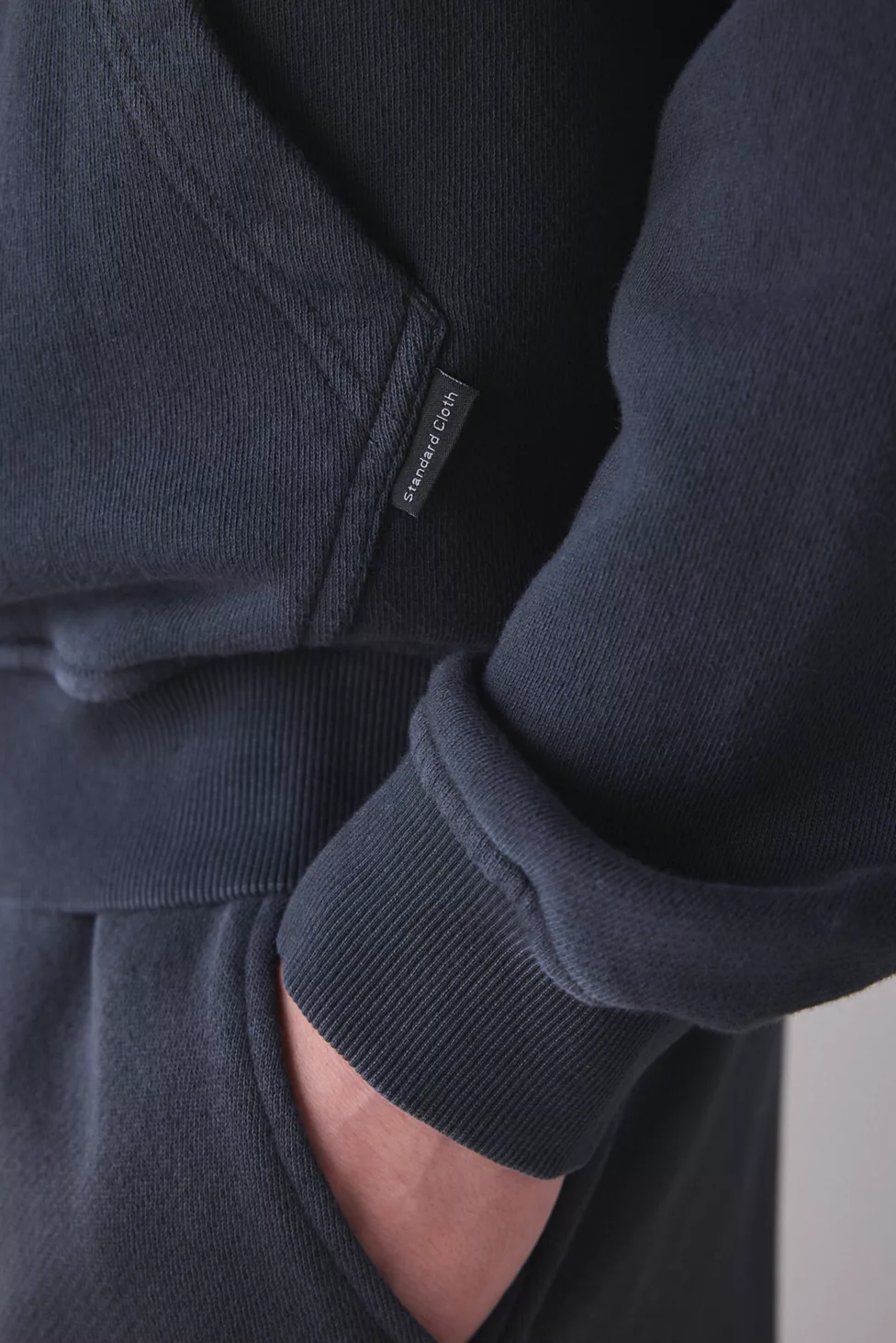 Standard Cloth Pregame Hoodie Sweatshirt - Jet Black Wash