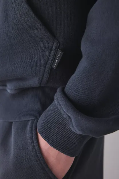 Standard Cloth Pregame Hoodie Sweatshirt - Jet Black Wash