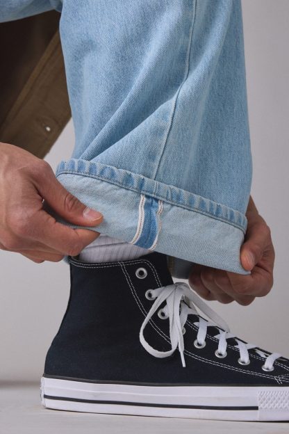 BDG Nitro Premium Selvedge Denim Baggy Fit Jeans - Ancient Light Wash