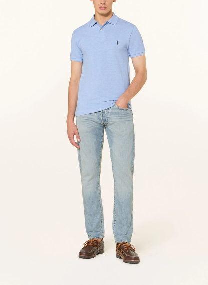 POLO RALPH LAUREN Piqué-Poloshirt Slim Fit – HELLBLAU