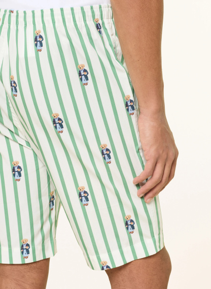 POLO RALPH LAUREN Lounge-Shorts – WEISS / GRÜN