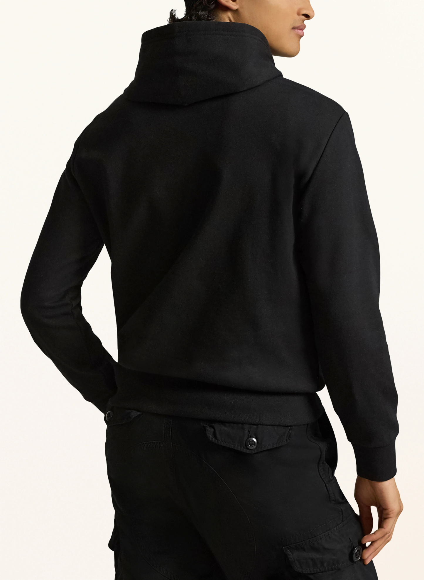 POLO RALPH LAUREN Hoodie – SCHWARZ / WEISS