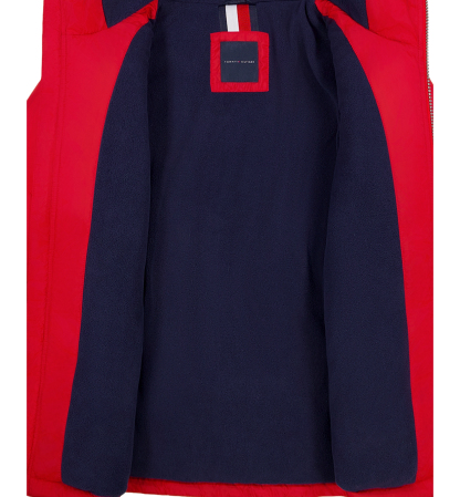Tommy Hilfiger Boys' 8-20 Logo Puffer Jacket - Scarlet Sage