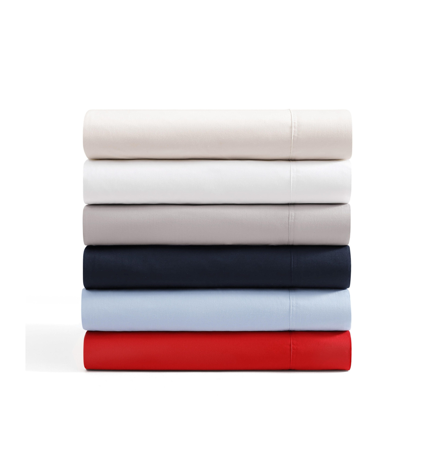 Tommy Hilfiger Solid 200-Thread Count Cotton Percale Sheet Set - Navy