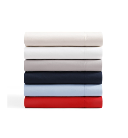 Tommy Hilfiger Solid 200-Thread Count Cotton Percale Sheet Set - Navy