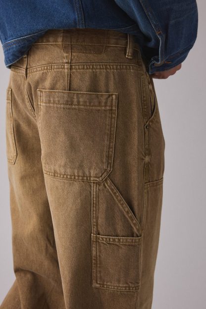 BDG Nitro Double Knee Baggy Fit Jeans - Brown