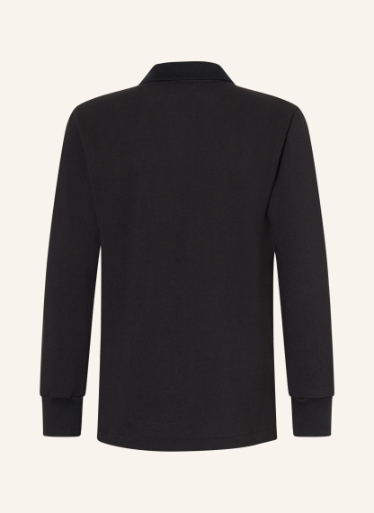 POLO RALPH LAUREN Piqué-Poloshirt – SCHWARZ / ROT
