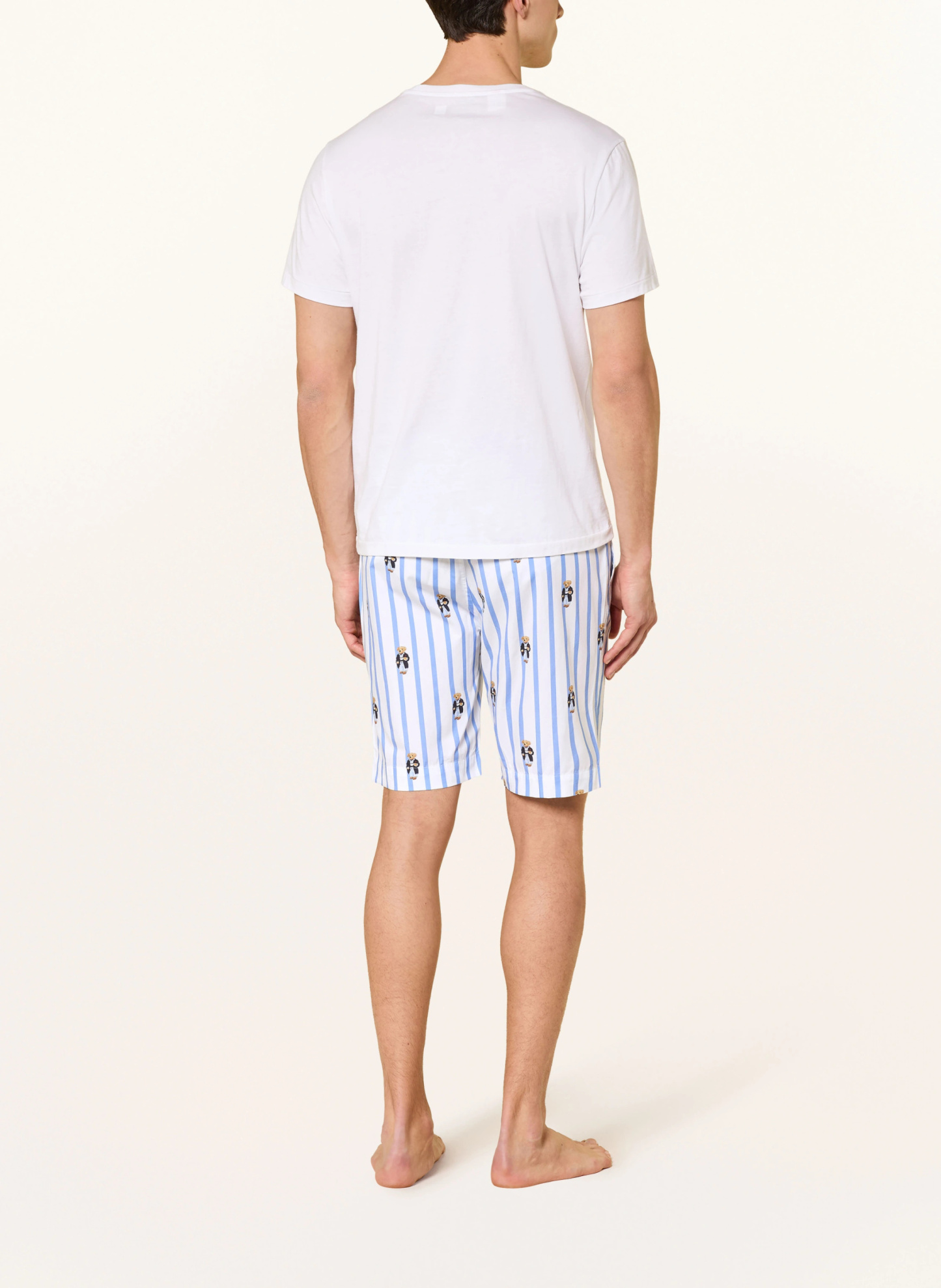 POLO RALPH LAUREN Lounge-Shorts – HELLBLAU / DUNKELBLAU / WEISS