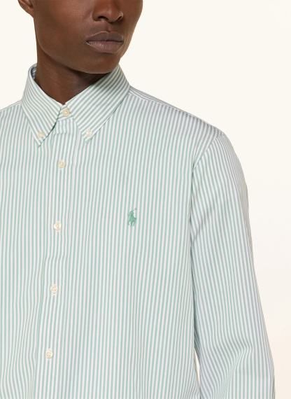 POLO RALPH LAUREN Hemd Custom Fit – MINT / WEISS