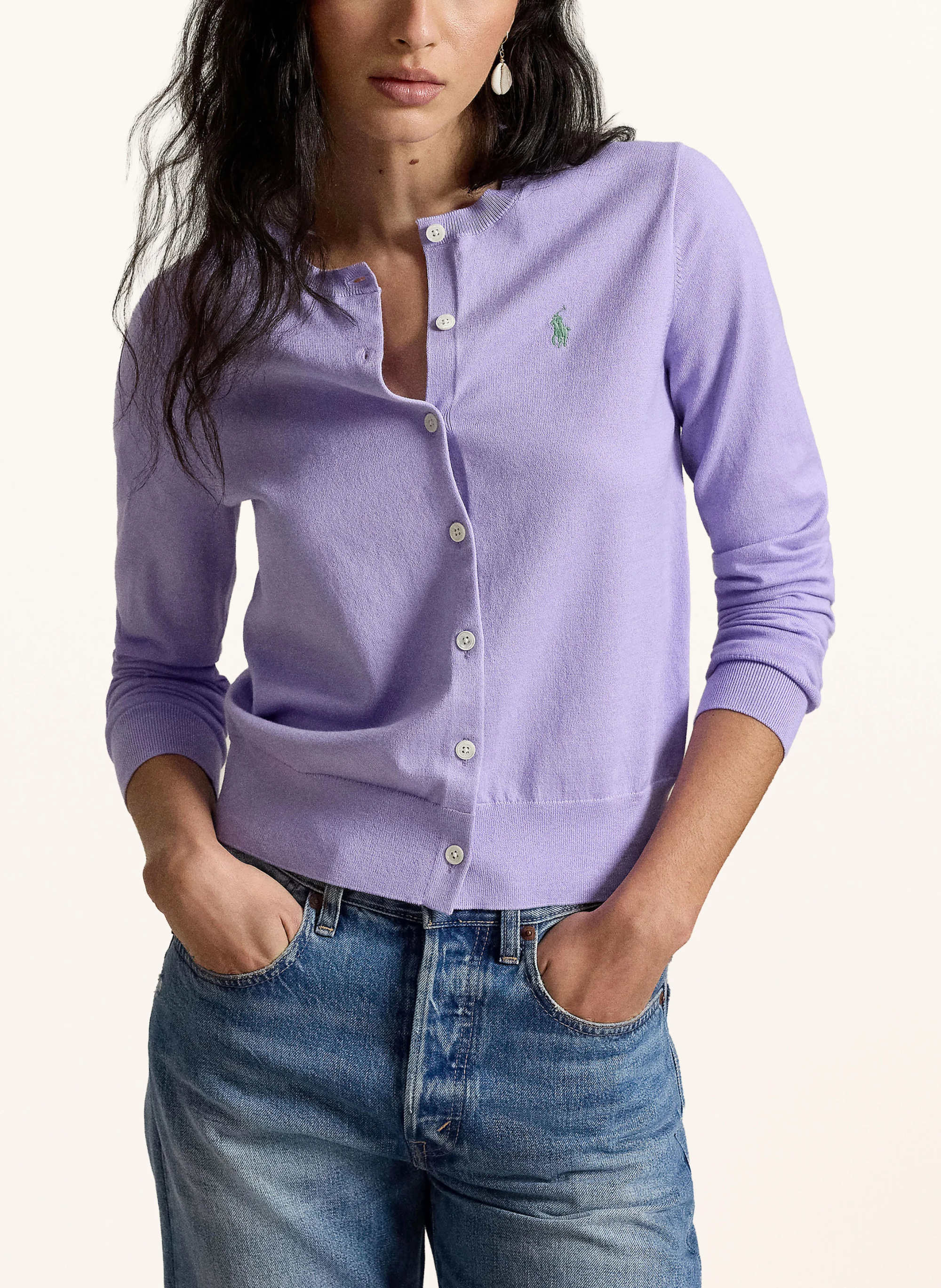 POLO RALPH LAUREN Strickjacke – HELLLILA