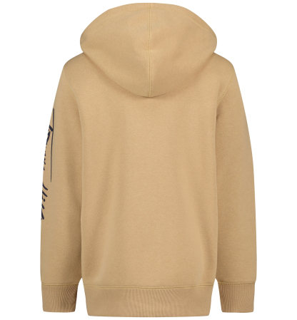 Tommy Hilfiger Boys' 8-20 Signature Full Zip Kangaroo-Pocket Cotton-Polyester Blend Zip Hoodie - Incense