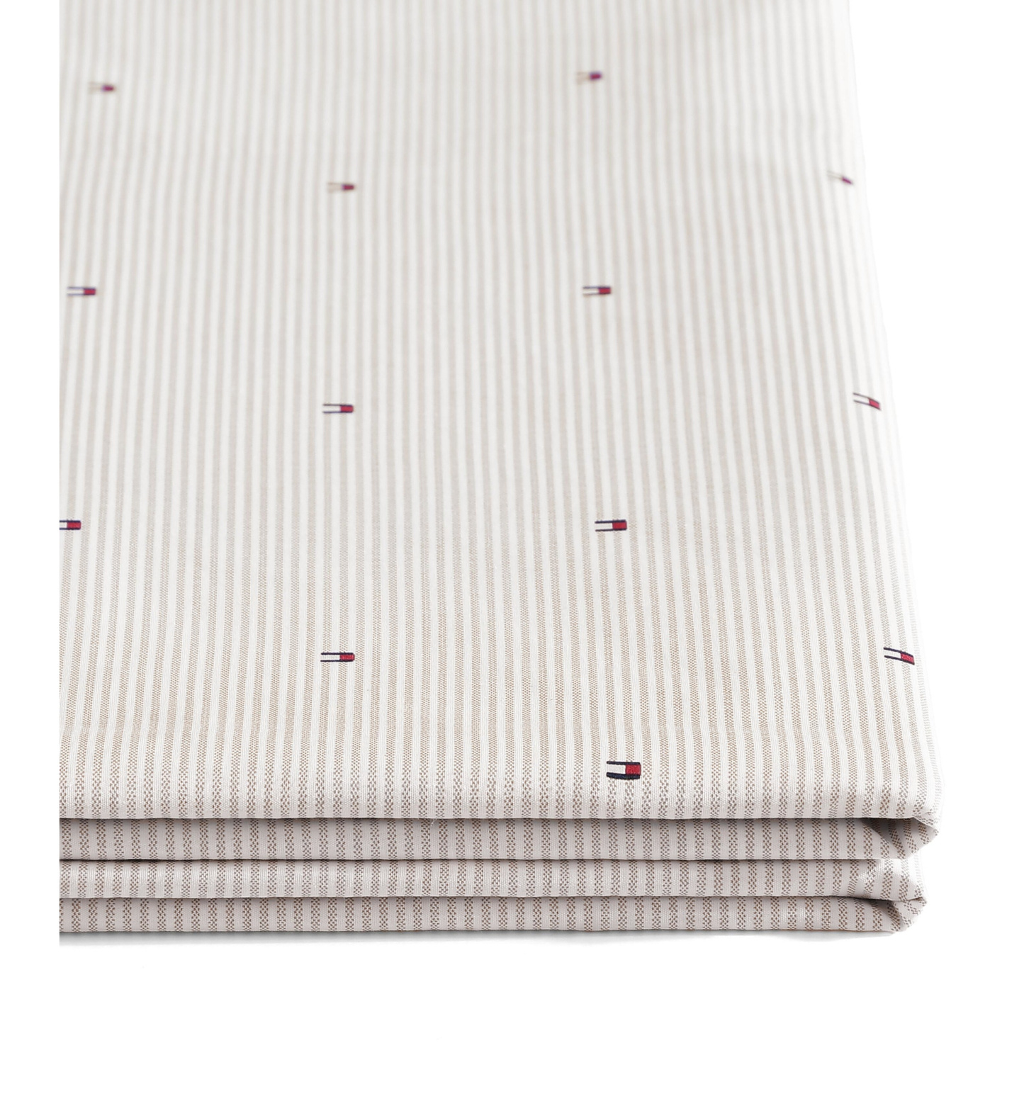 Tommy Hilfiger Ithaca Flag Stripe Cotton Percale Sheet Set - Medium Bei