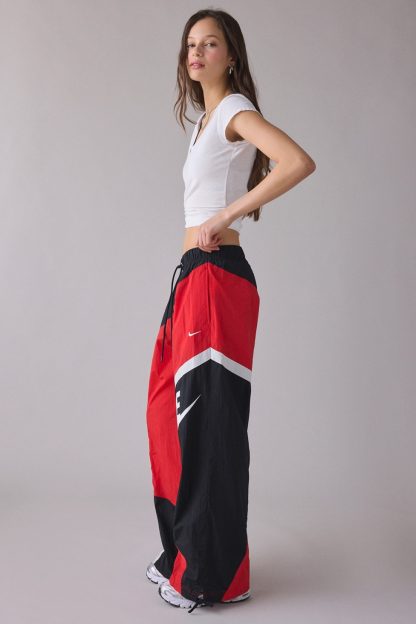 Nike Sportswear Loose Woven Open-Hem Pants - University Red/ Black/ Sail