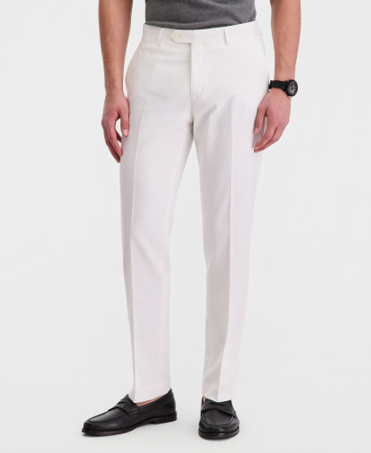 Tommy Hilfiger Men's Modern-Fit Linen Pants - White