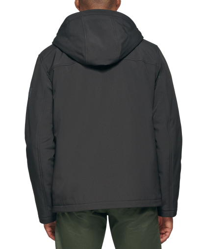 Tommy Hilfiger Men's Softshell Hooded Jacket - Black