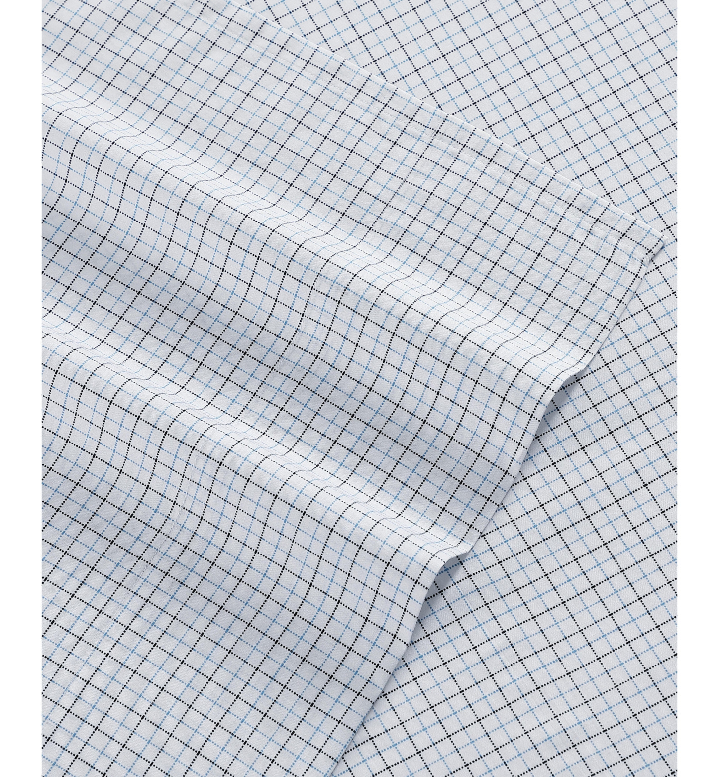 Tommy Hilfiger Printed 200-Thread Count Cotton Percale Sheet Set - New England Plaid Blue