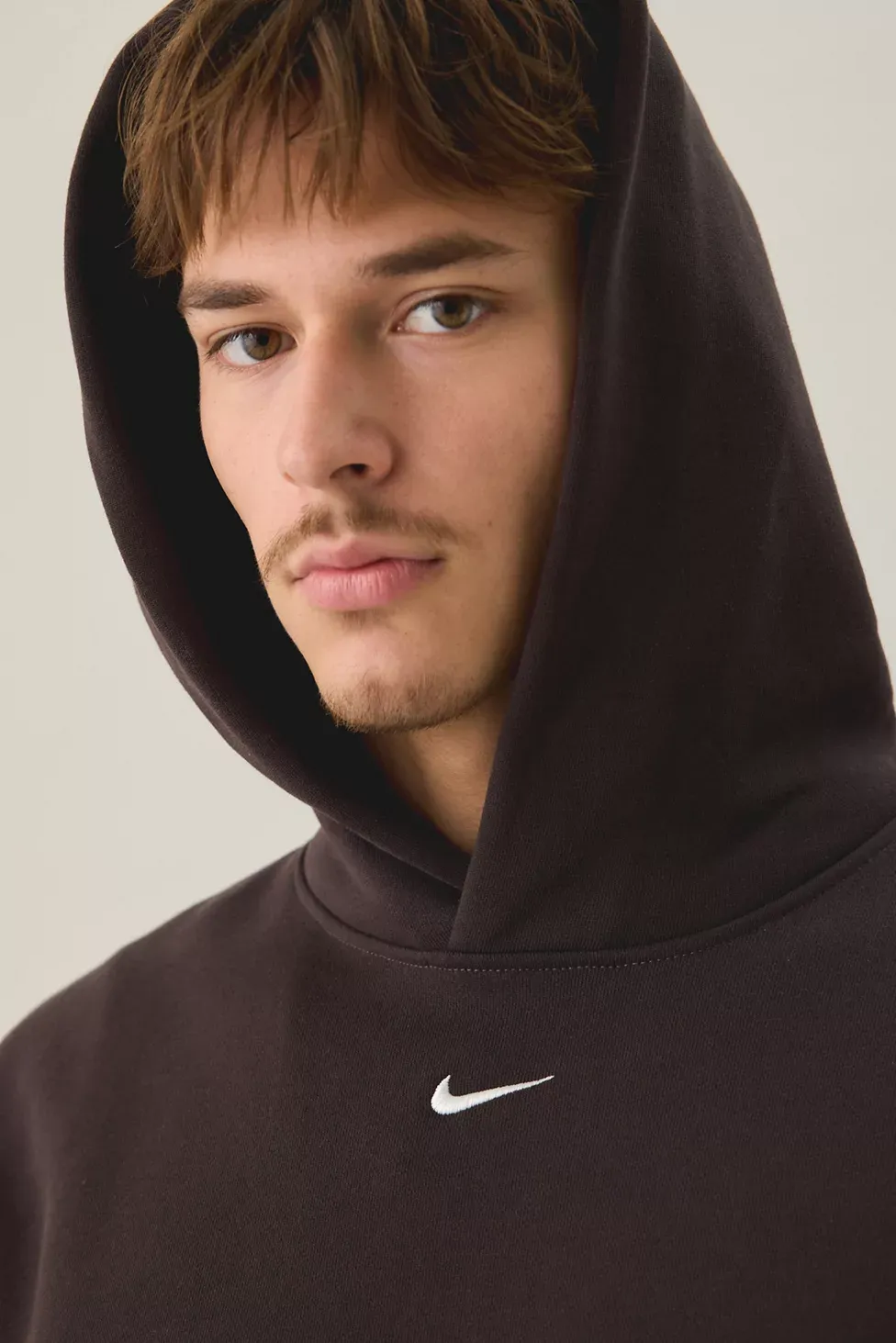 Nike Solo Fleece Hoodie Sweatshirt - Velvet Brown