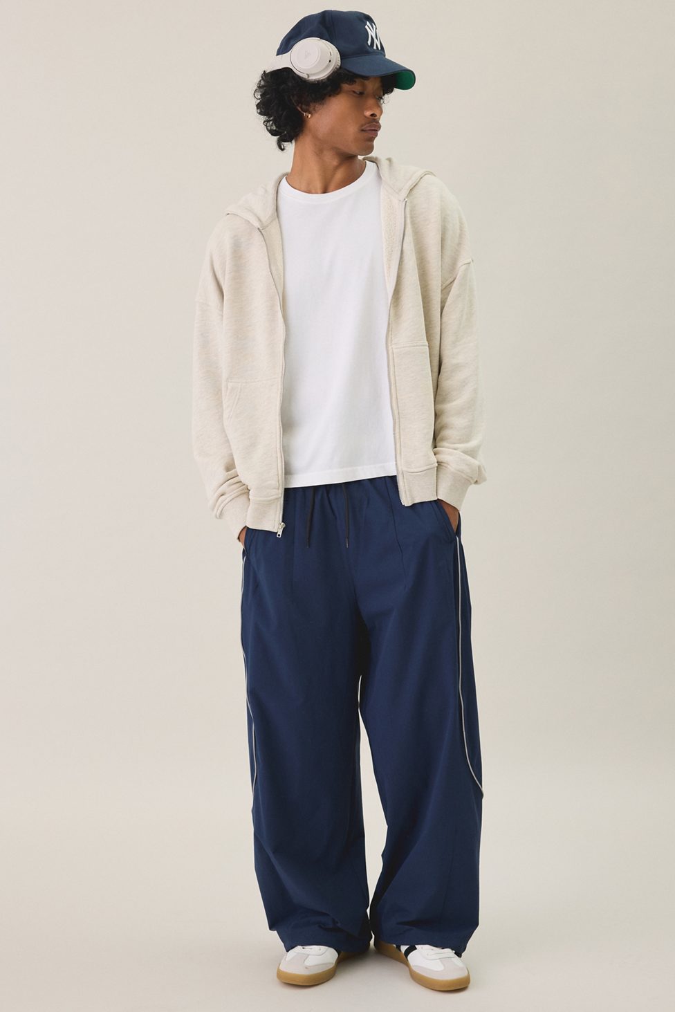 Standard Cloth Pregame Zip-Up Hoodie Sweatshirt - Oatmeal Heather