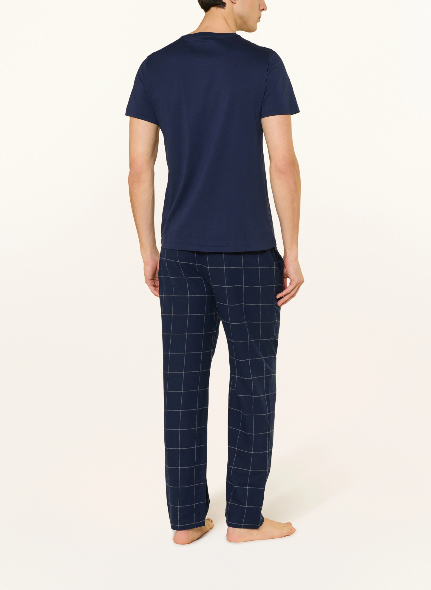 POLO RALPH LAUREN Lounge-Shirt – DUNKELBLAU / WEISS